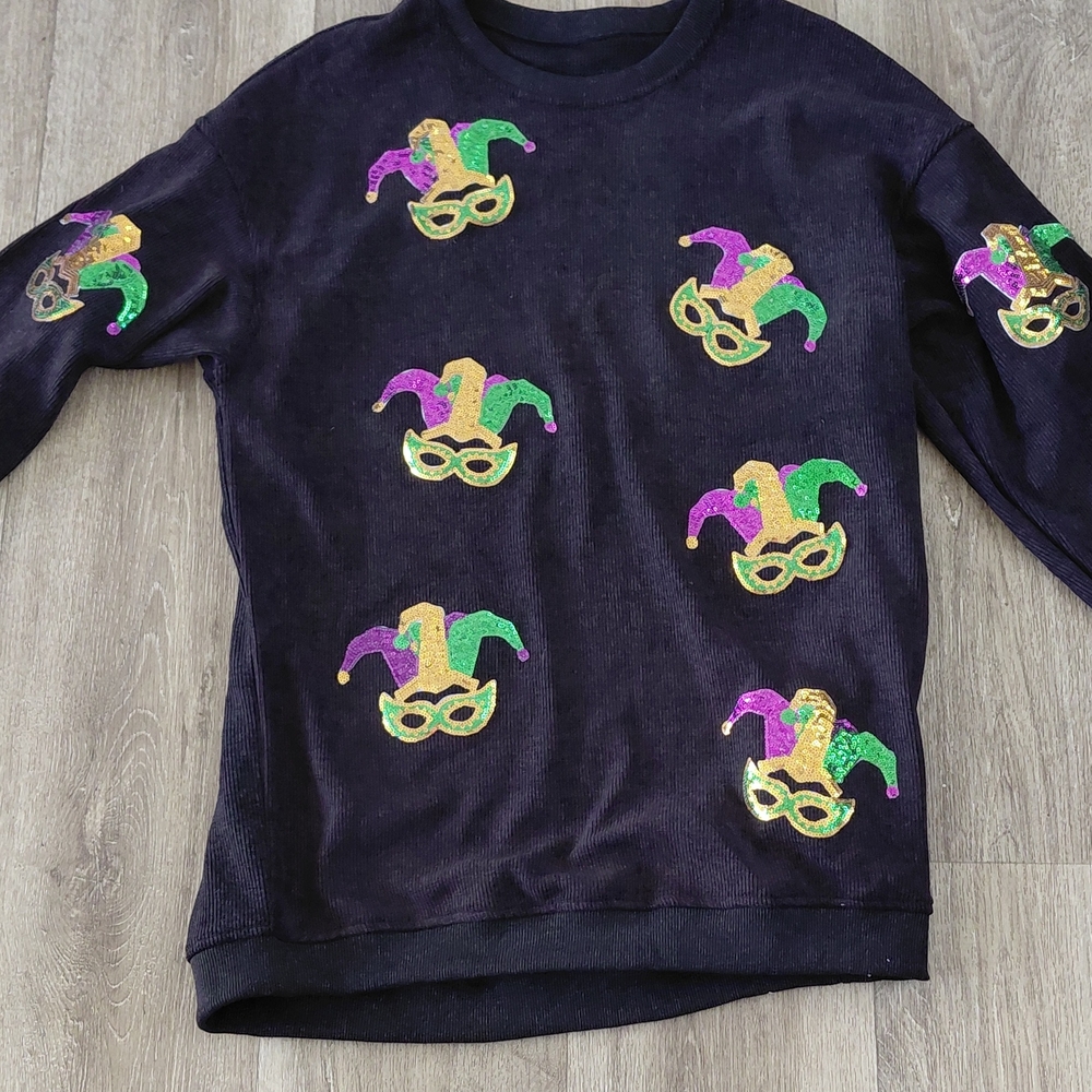 Jester‎ Sequin Black Sweatshirt